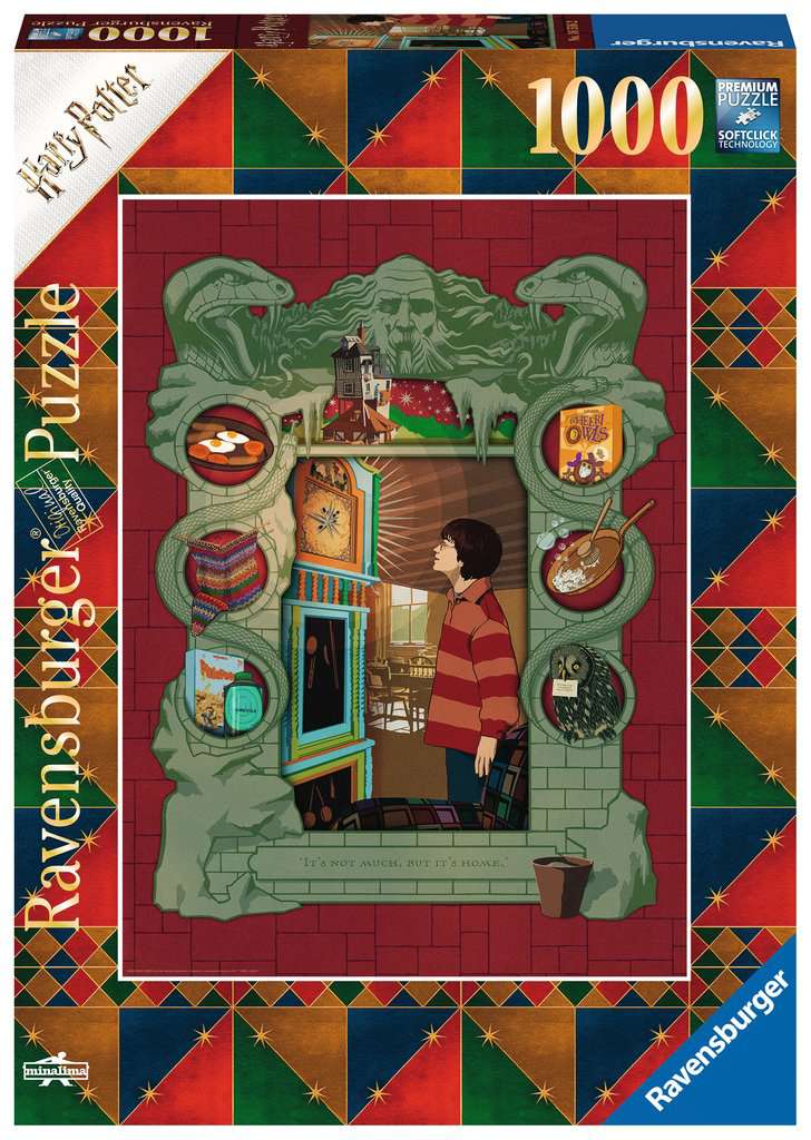 Harry Potter - Puzzle - Harry Potter bei der Weasley Familie (1000 Teile)