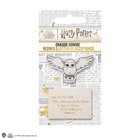 Harry Potter - Radiergummi Set - Hedwig mit Aufnahmebrief