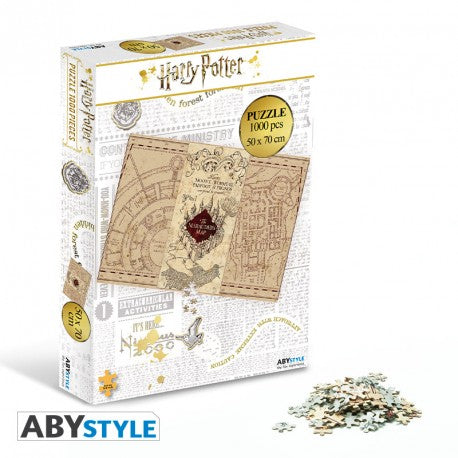 Harry Potter - Puzzle - Karte des Rumtreibers (1000 Teile)