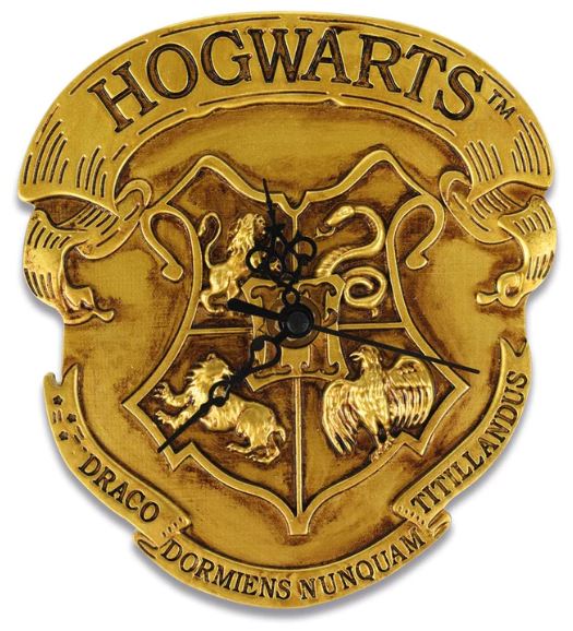 Harry Potter - Wanduhr - Hogwarts - Häuserwappen