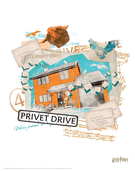 Harry Potter - Kunstdruck - Privet Drive 4 (36 x 28 cm)