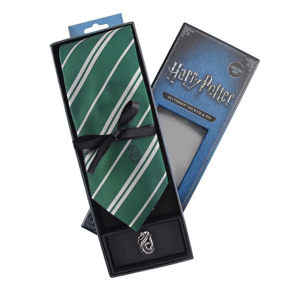 Harry Potter - Krawatte & Ansteck-Pin Deluxe Box - Slytherin