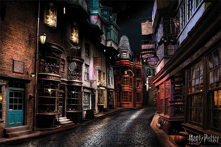 Harry Potter - Poster - Winkelgasse (61 x 91 cm)